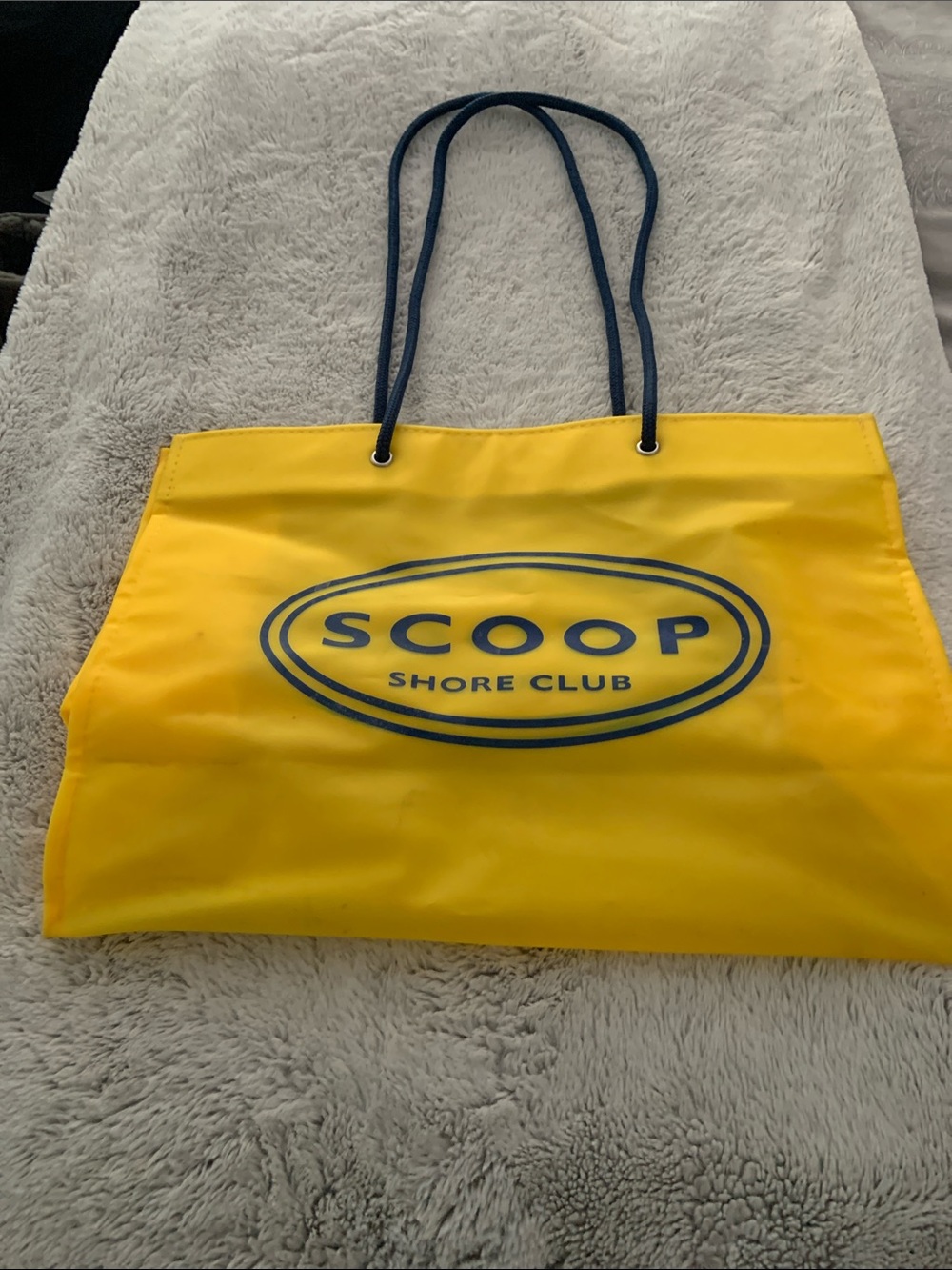 SCOOP Shore Club Yellow Tote Bag
